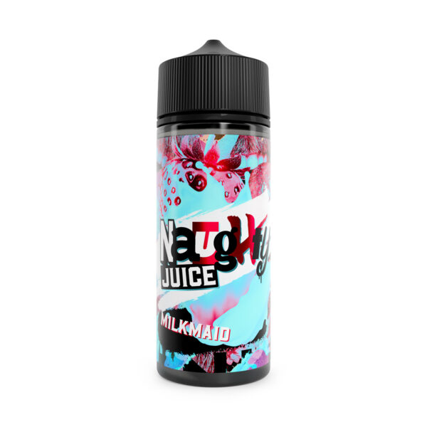 milkmaid flavour e-liquid 100ml bottle by naughty juice